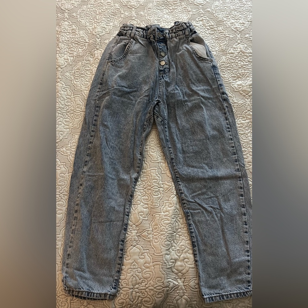 Zara scrunch-waisted jeans